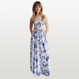 Juniors' 1412 2-pc. Floral Cami & Maxi Skirt Set